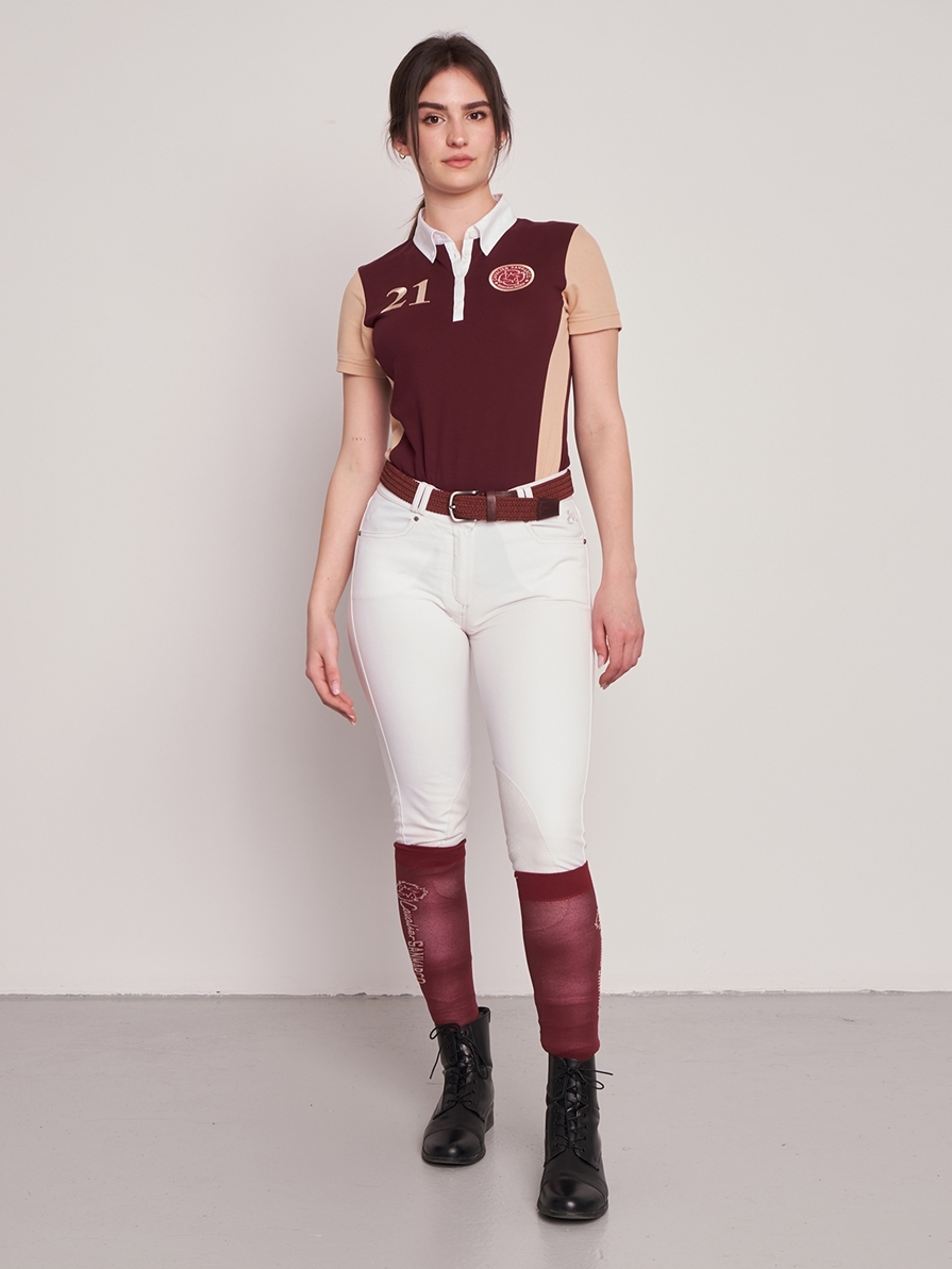 SANTORINI BORDEAUX BRAIDED BELT 