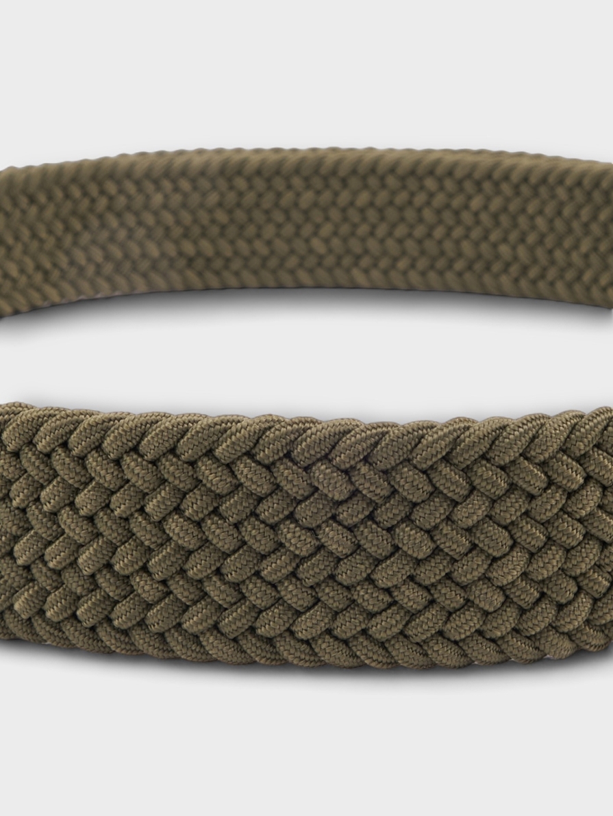 SANTORINI GREEN BRAIDED BELT 
