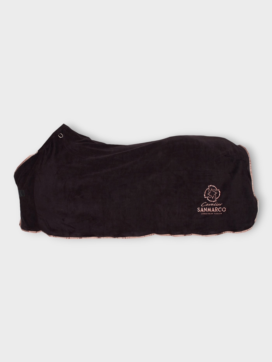 TORONTO BLACK/ROSE GOLD FLEECE BLANKET 