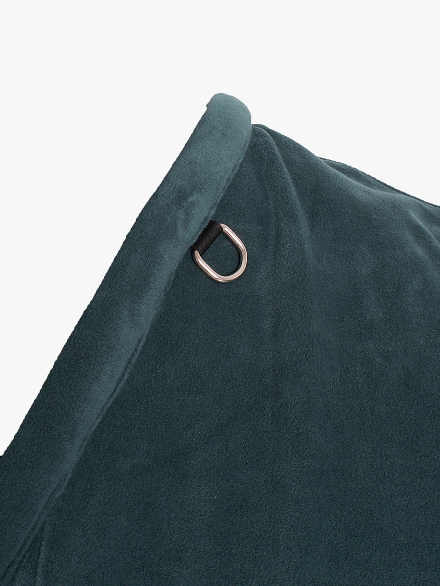 TORONTO GREEN/NAVY COPERTA IN PILE 