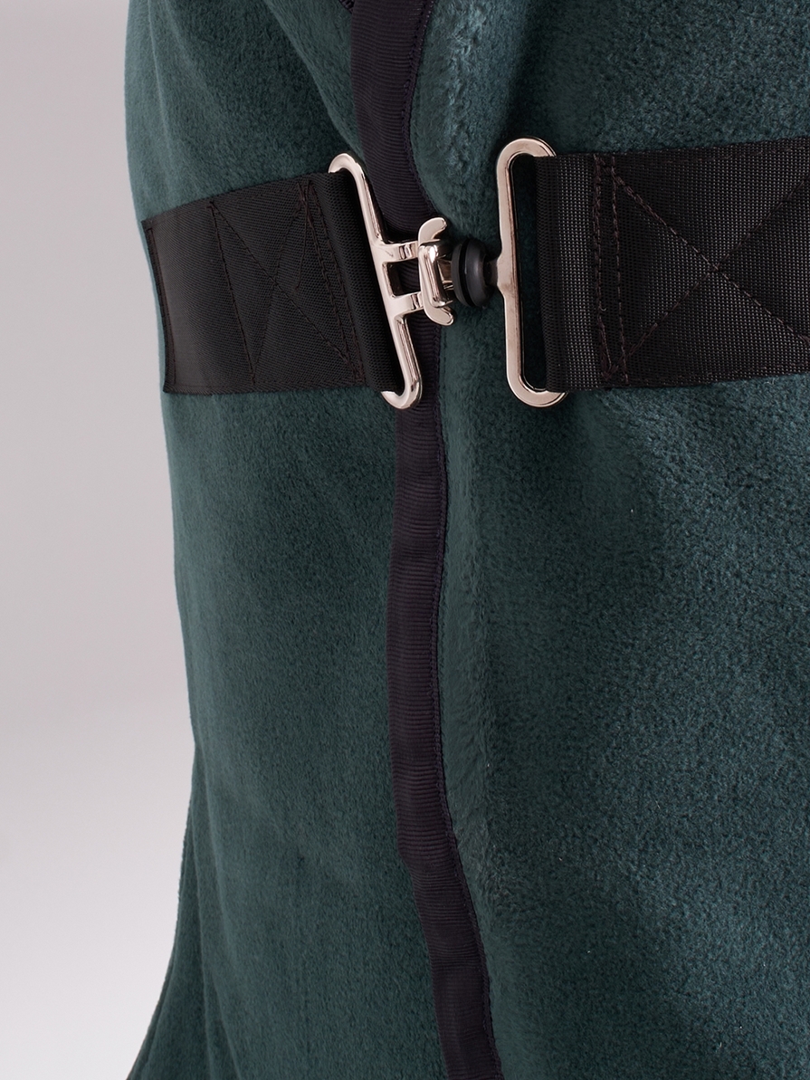 TORONTO GREEN/NAVY COPERTA IN PILE 