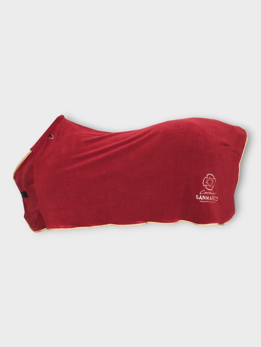 TORONTO-P BORDEAUX/GOLD COPERTA IN PILE X PONY 