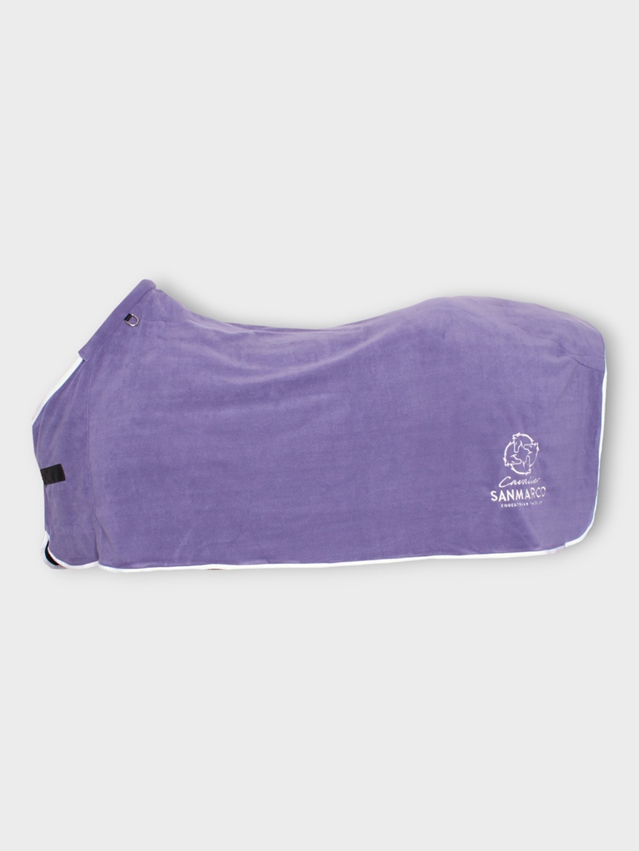 TORONTO-P LILAC/WHITE COPERTA IN PILE X PONY 