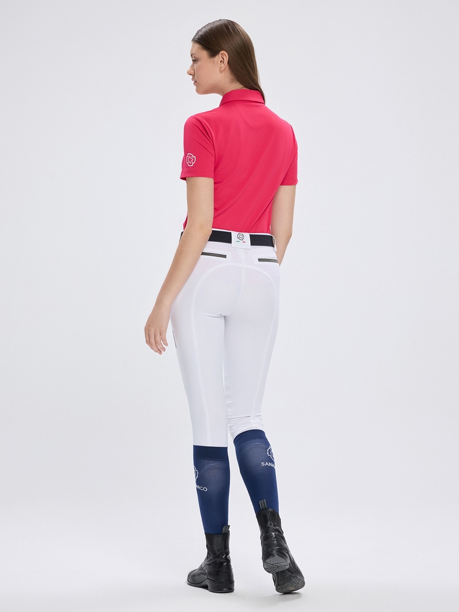 VALENCIA FUCHSIA WOMEN'S TECH TRAINING POLO SHORT SLEEVE 