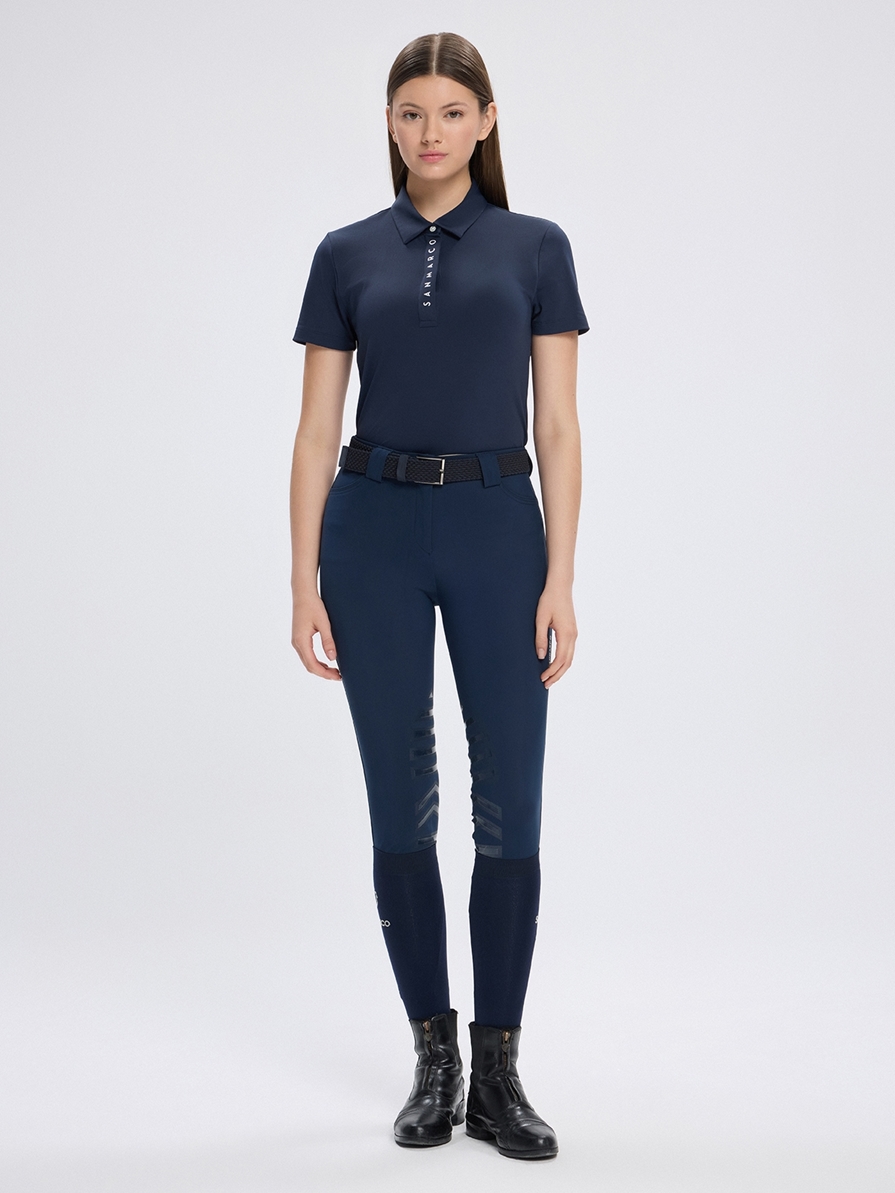 VALENCIA NAVY POLO TECH ALLANEMENTO DONNA A MANICA CORTA 