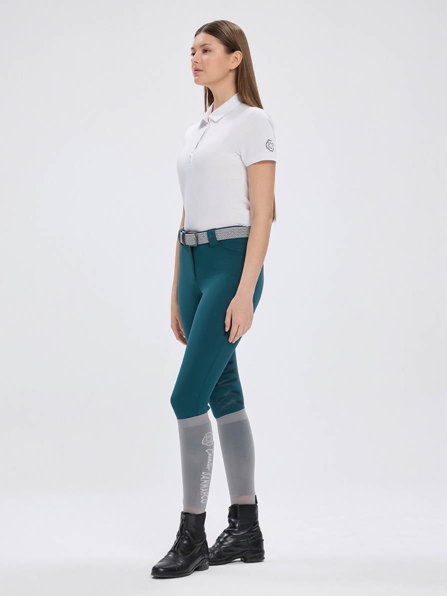 VALENCIA WHITE WOMEN'S TECH TRAINING POLO SHORT SLEEVE 