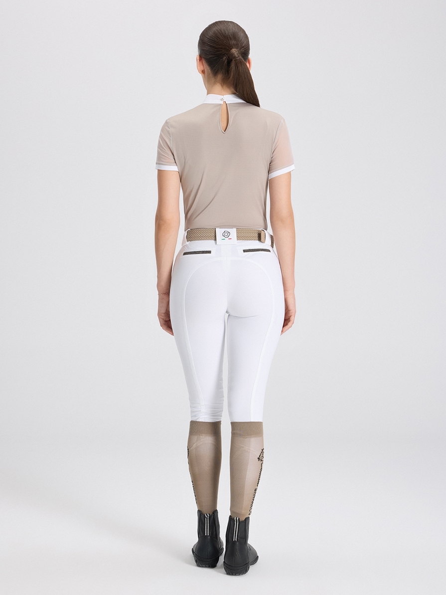 VERONA TAUPE WOMEN'S COMPETITION POLO SHORT SLEEVE 