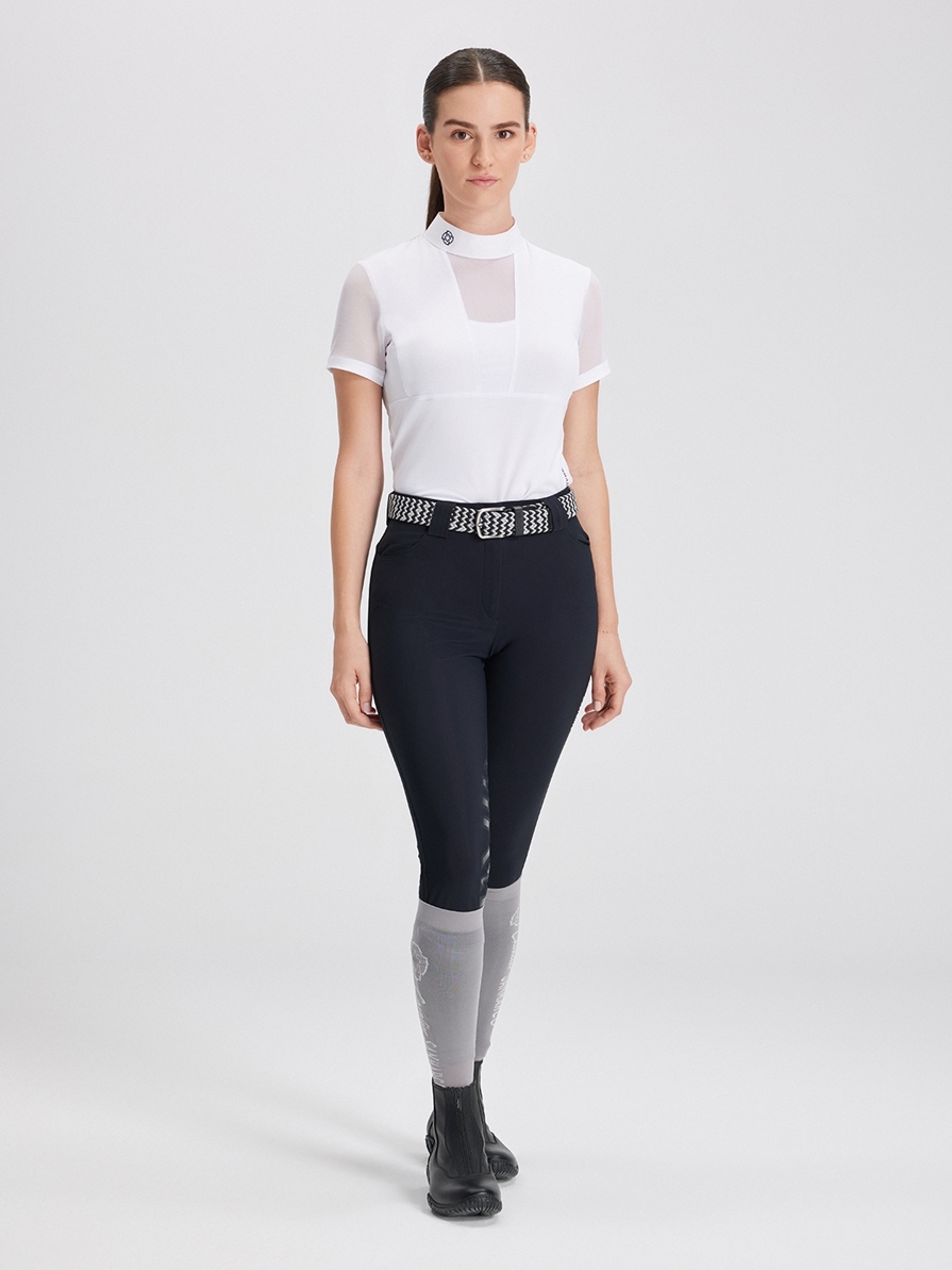 VERONA WHITE WOMEN'S COMPETITION POLO SHORT SLEEVE 