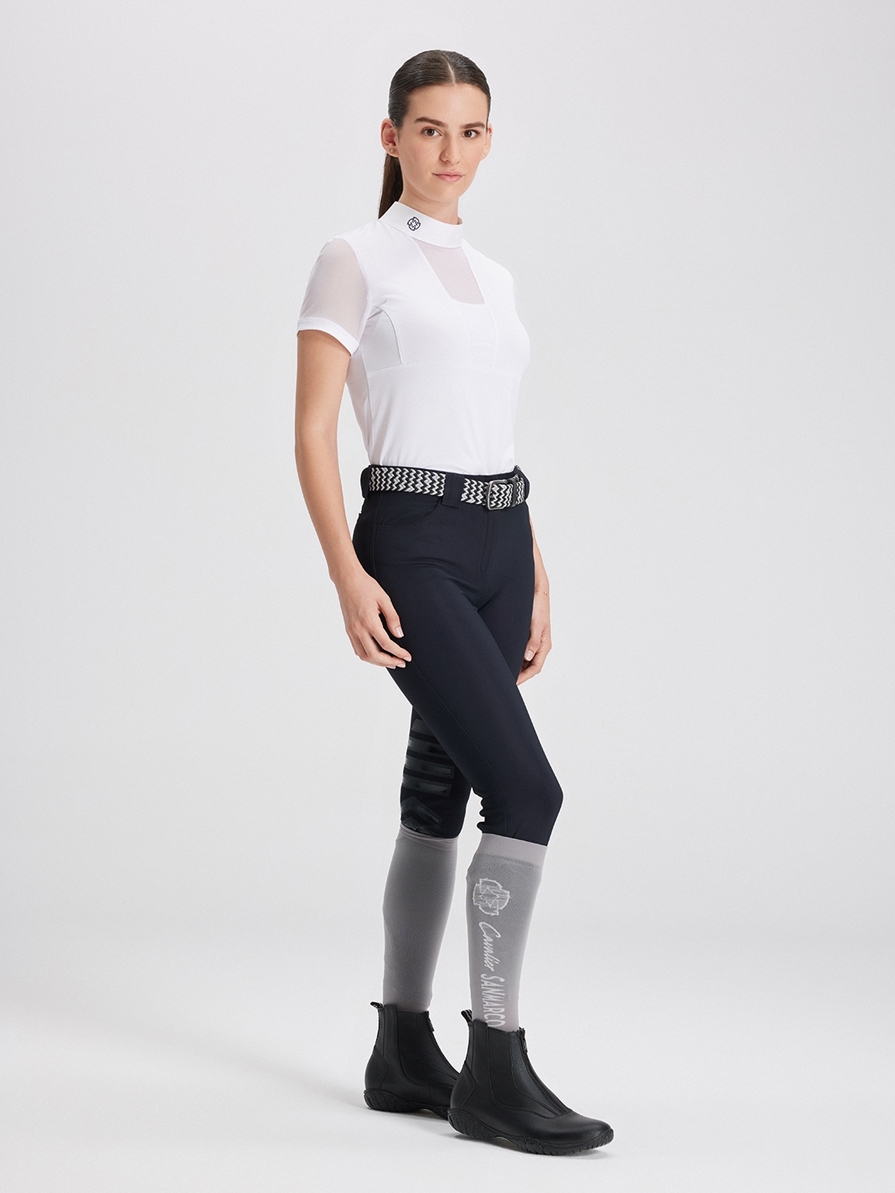 VERONA WHITE WOMEN'S COMPETITION POLO SHORT SLEEVE 