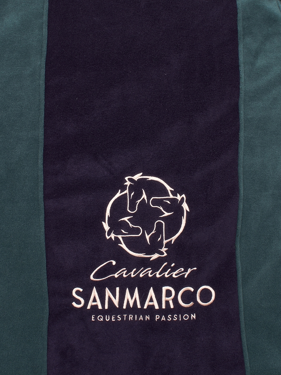 YORK GREEN/NAVY TWO COLOR FLEECE BLANKET 
