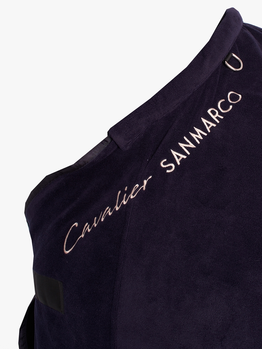YORK NAVY/BORDEAUX TWO COLOR FLEECE BLANKET 